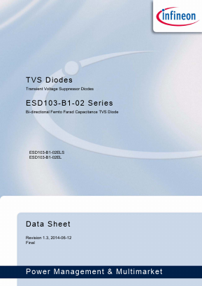 ESD103-B1-02EL Datasheet PDF Infineon Technologies