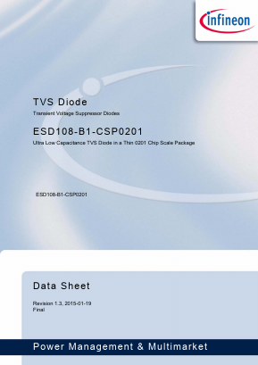 ESD108-B1-CSP0201 Datasheet PDF Infineon Technologies