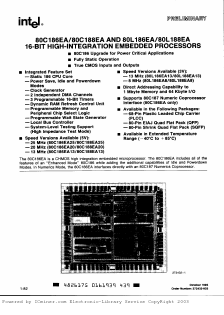 S80L186EA Datasheet PDF Intel