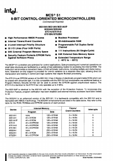 N8052AH Datasheet PDF Intel