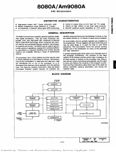 D8080AB Datasheet PDF Intel