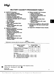TA80486DX-66 Datasheet PDF Intel