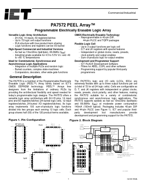 PA7572JI-20 Datasheet PDF International Cmos Technology