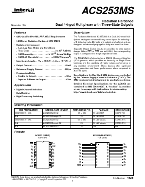 5962F9800701VEC Datasheet PDF Intersil