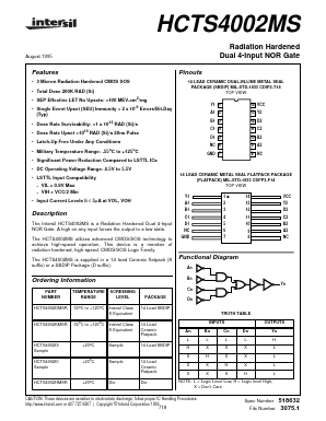 HCTS4002D/SAMPLE Datasheet PDF Intersil