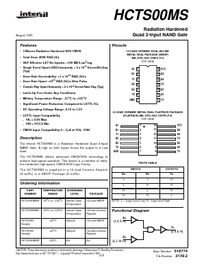 HCTS00K Datasheet PDF Intersil