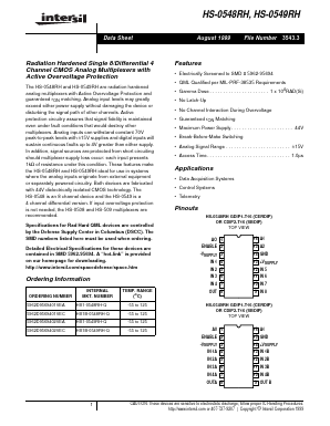 HS1-0548RH-Q Datasheet PDF Intersil