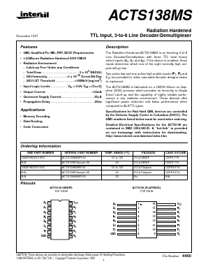 ACTS138K Datasheet PDF Intersil