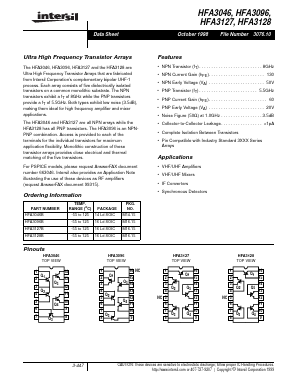 HFA3127 Datasheet PDF Intersil