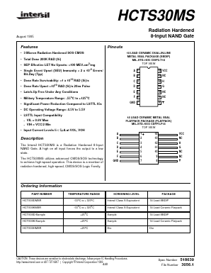HCTS30K Datasheet PDF Intersil
