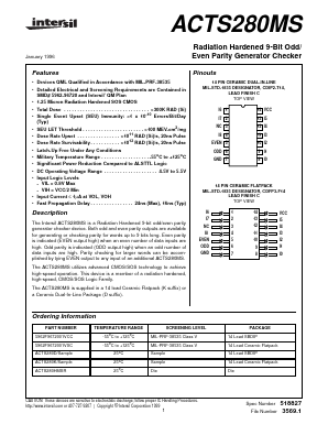 ACTS280HMSR Datasheet PDF Intersil