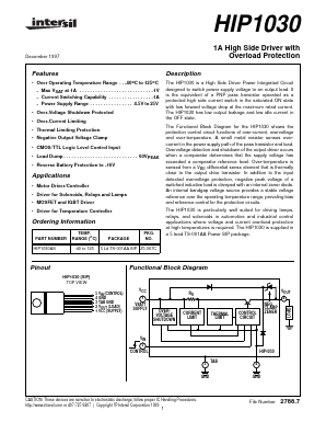 HIP1030AS Datasheet PDF Intersil