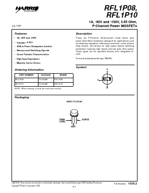 RFL1P10 Datasheet PDF Intersil