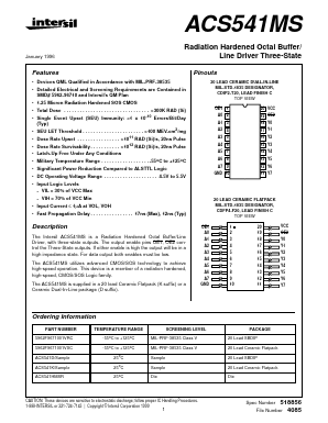 ACS541K Datasheet PDF Intersil