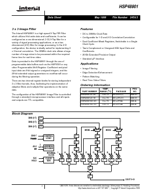 HSP48901GC-30 Datasheet PDF Intersil