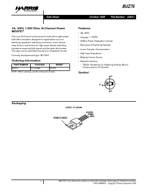 BUZ76 Datasheet PDF Intersil