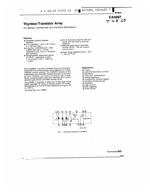 CA3097 Datasheet PDF Intersil