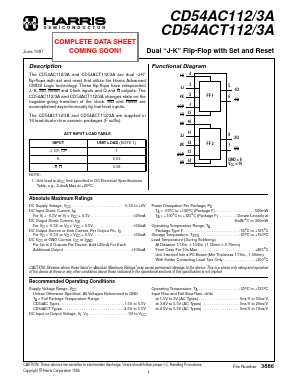 CD54AC112/3A Datasheet PDF Intersil
