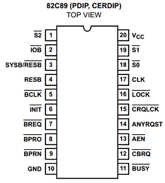 CP82C89Z Datasheet PDF Intersil
