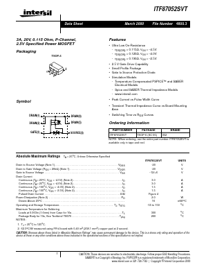 ITF87052SVT Datasheet PDF Intersil