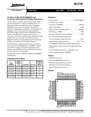 ISL57402IN Datasheet PDF Intersil