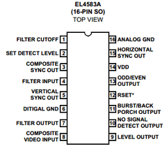 EL4583AISZ-T7 Datasheet PDF Intersil