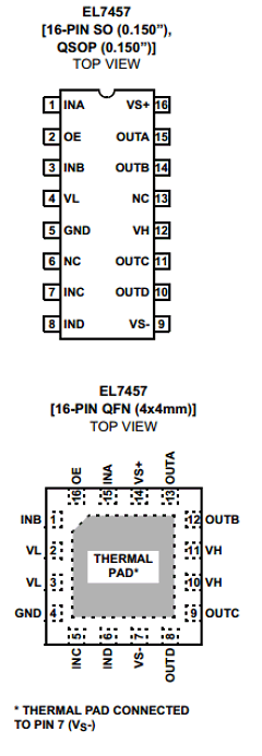 EL7457CL Datasheet PDF Intersil