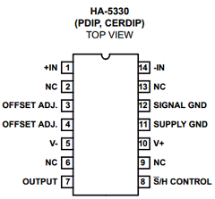 HA-5330 Datasheet PDF Intersil