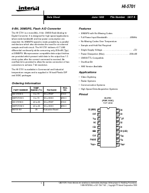 HI5701-EV Datasheet PDF Intersil