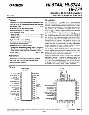 HI-574 Datasheet PDF Intersil