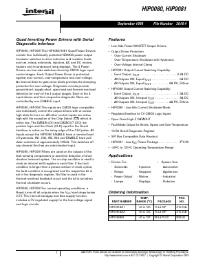 HIP0081AS2 Datasheet PDF Intersil