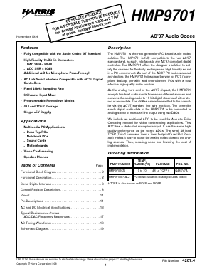 HMP9701EVAL2_ Datasheet PDF Intersil