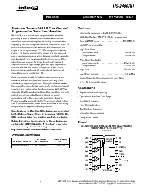 HS-2400 Datasheet PDF Intersil