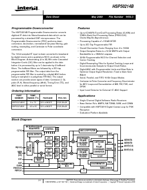 HSP50214B Datasheet PDF Intersil