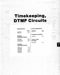 ICM7209 Datasheet PDF Intersil
