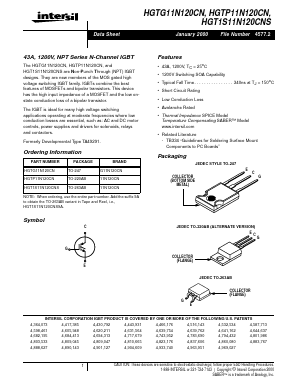 11N120CN Datasheet PDF Intersil