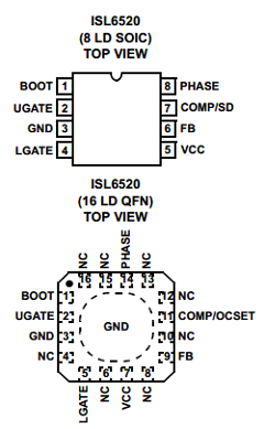 ISL6520CB Datasheet PDF Intersil