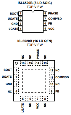 ISL6520BCRZ Datasheet PDF Intersil