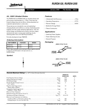 RURD6120S Datasheet PDF Intersil