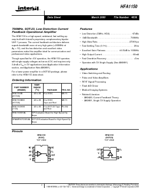 H1150I Datasheet PDF Intersil