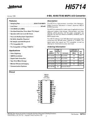 HI5714 Datasheet PDF Intersil