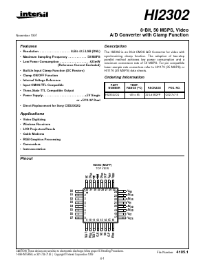 HI2302 Datasheet PDF Intersil