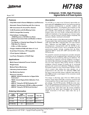 HI7188IN Datasheet PDF Intersil