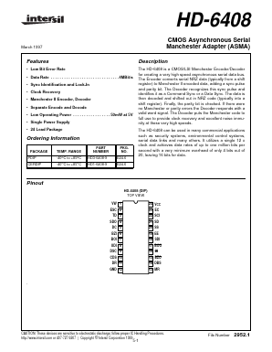 HD-6408 Datasheet PDF Intersil