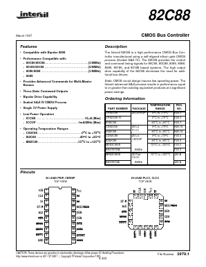 CP82C88 Datasheet PDF Intersil