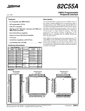MD82C55AB Datasheet PDF Intersil
