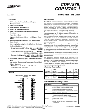 CDP1879CD1X Datasheet PDF Intersil