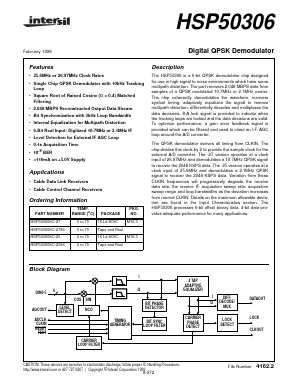 HSP50306SC-2596 Datasheet PDF Intersil