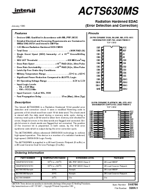 ACTS630MS Datasheet PDF Intersil
