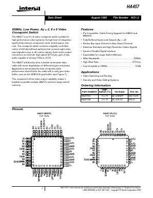 HA457CM Datasheet PDF Intersil